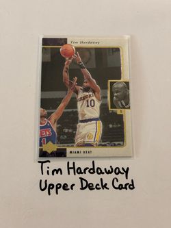 Tim Hardaway Golden State Warriors Hall of Fame Guard Upper Deck Card.
