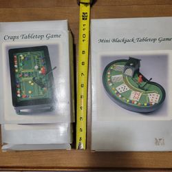 mini craps & black jack tabletop games