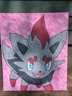 Pokemon Painting - Zorua