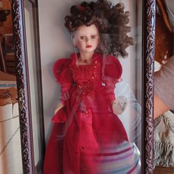 Porcelain Camellia Garden Doll
