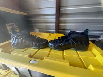 Nike Air Foamposite Pro Obsidian Black Green Mens Shoes Size  10.5