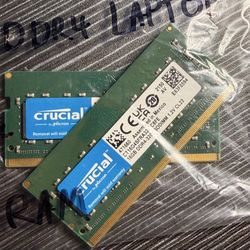 Crucial RAM 16gb (8x2) LAPTOP | 3200MHz