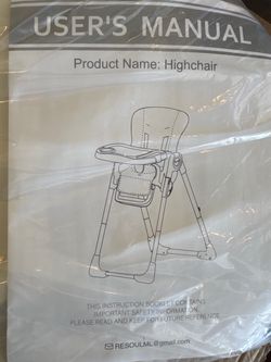 High chair for baby