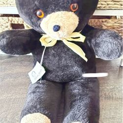 28” Vintage Gerber Atlanta Plush Black Bear 
