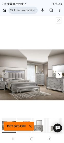 Avalon queen bedroom set like new