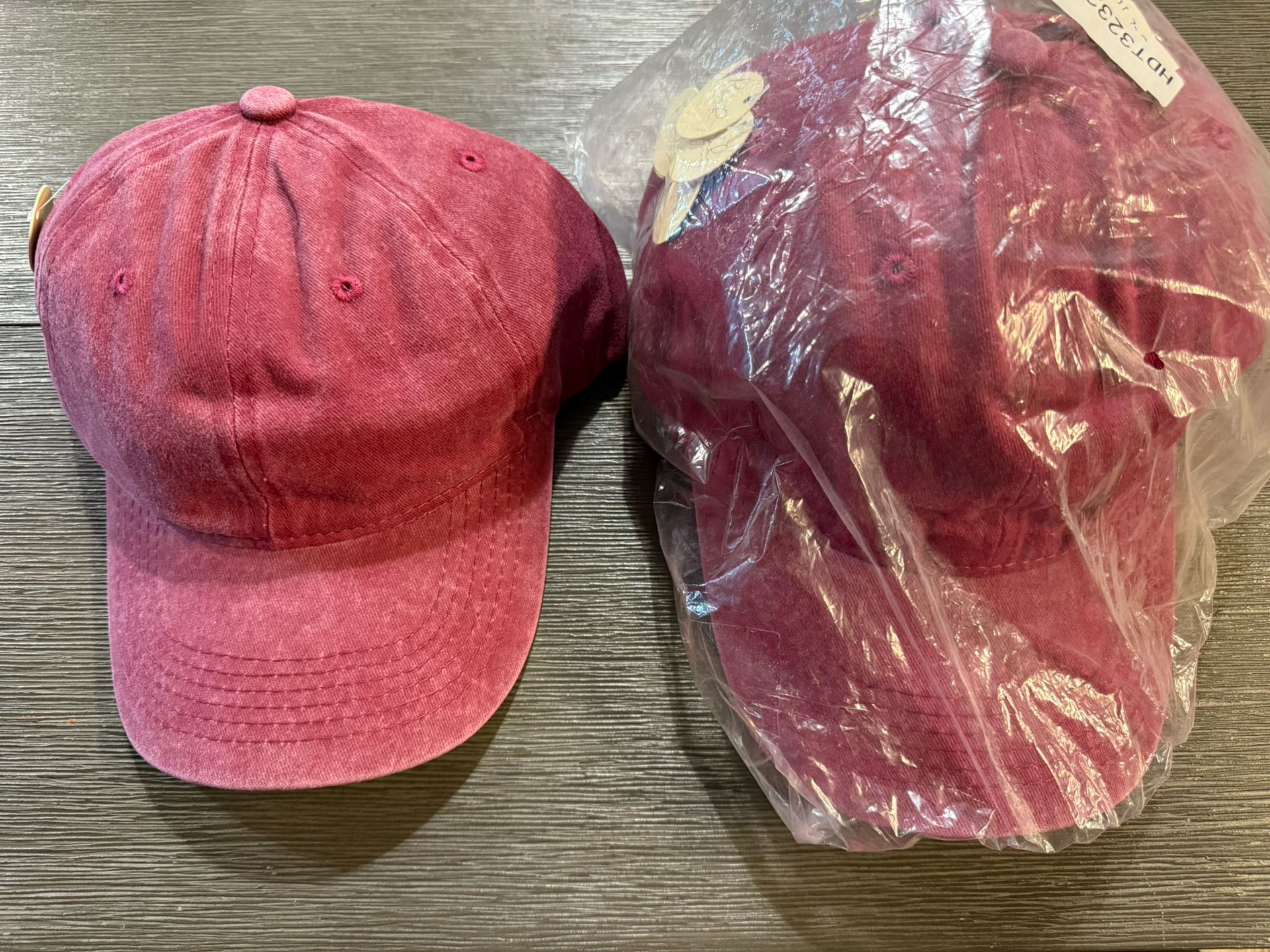 Vintage-Wash Dark Reddish Cap - Riah Fashion Brand new with tag — 6 available!