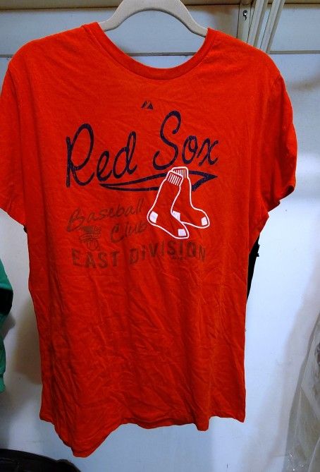 MAJESTIC WOMEN’S BOSTON RED SOX BASEBALL CLUB EAST DIVISION TEE SHIRT 2XL