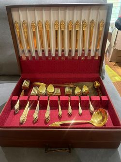 Plated Gold Cutlery Set