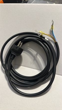 European Schuko Power Cord with Ring Terminals