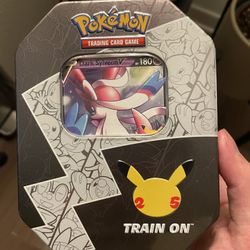 Pokemon card tin box