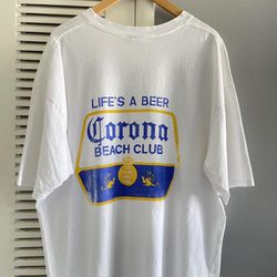 Vintage Corona Beer ‘Save Water Drink Beer’ Humor T-shirt 