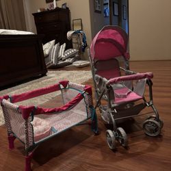 Kid Stroller And Baby Crib