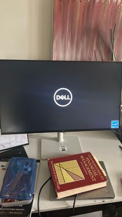 Dell Monitor with White Stand