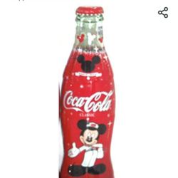 Vintage Mickey Mouse Coca-Cola Collectors Bottle 75-year Anniversary Commemorative Christmas Gift