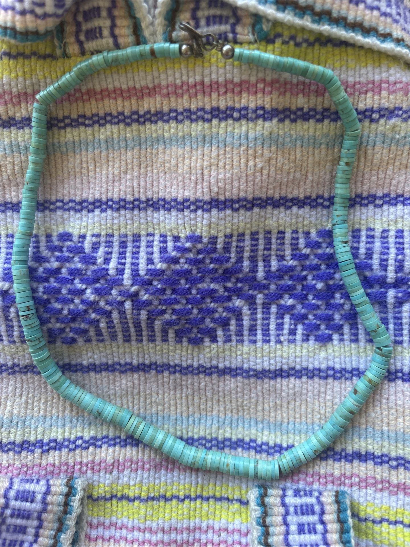 Vintage Authentic Turquoise Beaded Necklace