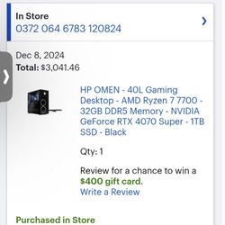 Full gaming setup Desktop pc 2 monitors mouse/keybored 
