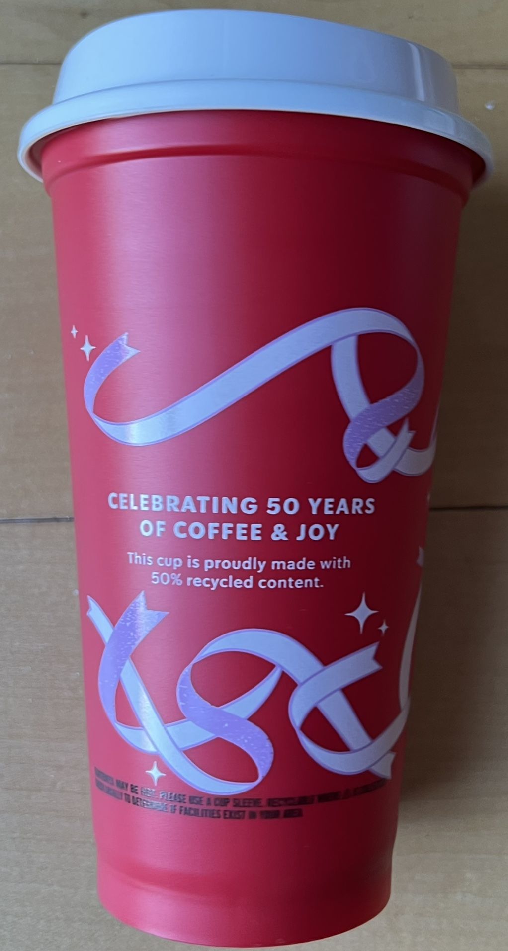 Starbucks 2021 Limited Edition Red Holiday Plastic Travel Coffee Tea Cup 16 oz