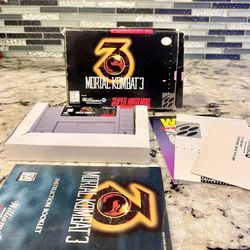 Mortal Kombat 3 Super Nintendo Complete In Box 