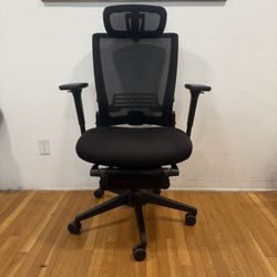 Ergonomic Office Chair w/ Foot Rest – $60