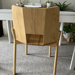 (4) solid wood italian MC12 Tronco Chair Mattiazzi 