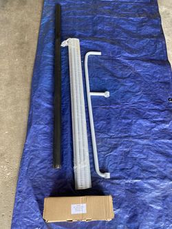 46” grey balcony rail kit