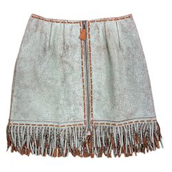 Double d ranch fringe metallic skirts size:4 