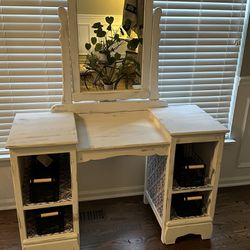 Refinished Wood Vanity/Desk