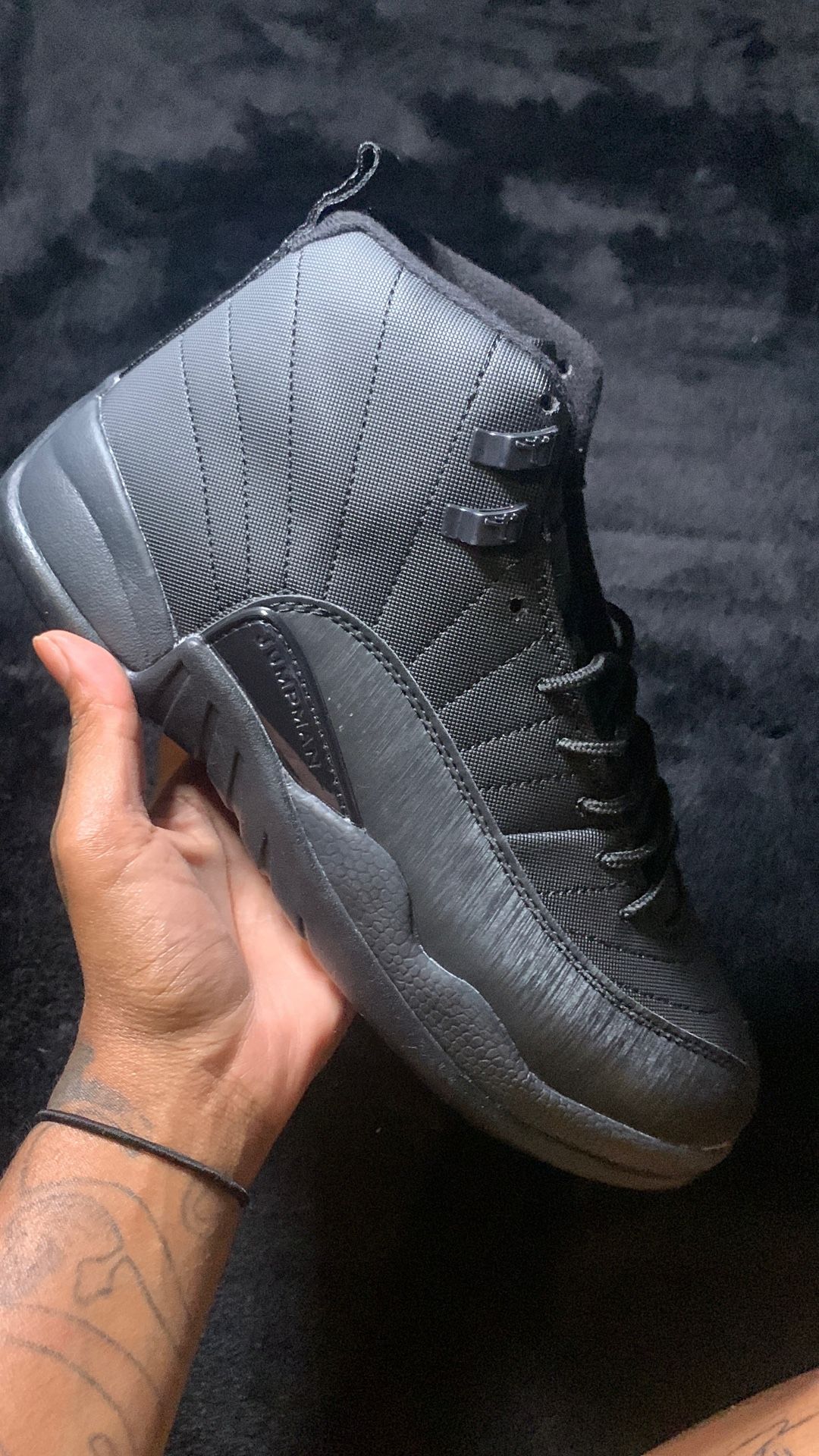 jordan 12 (winter black)