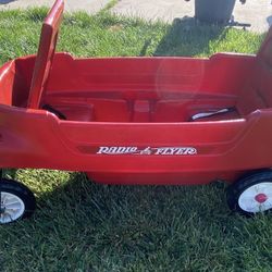 Kids red wagon