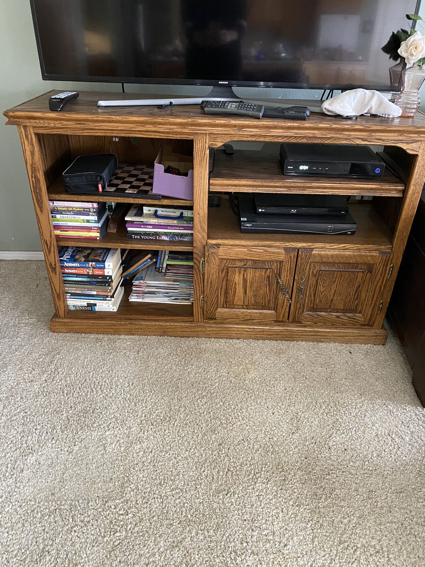 Oak TV Stand