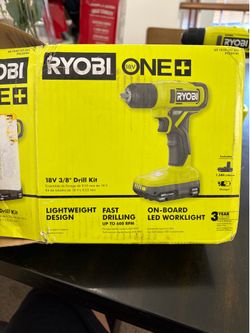 Ryobi 18v  3/8 in. Drill/Driver
