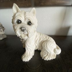 Vintage White Ceramic Westin/Scottish Terrier Statue/Figurine