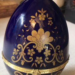Easter egg decorative jewelry trinket box