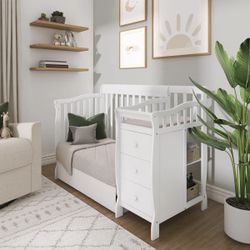 NEW Jayden 4-in-1 Mini Convertible Crib and Changer