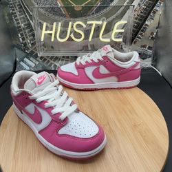 Nike Dunk Low  (PS) Little Kids' Shoes Laser Fuchsia/White (FB9108-102) Size 2Y