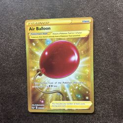 Air Ballon Gold Card Sword And Shield SKYROCKETING IN PRICE