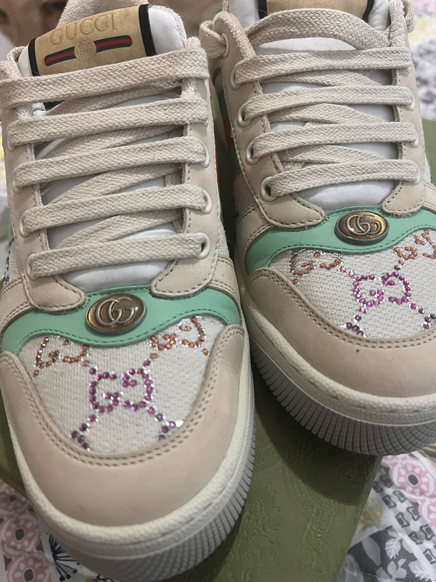 Gucci Sneakers With Crystals