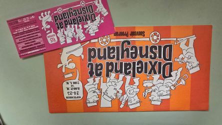 Dixieland Souvenir Program and ticket