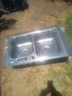 Good stainless steel sink 22inch wide by 32 inch long