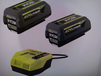40v LITHIUM-ION  (2) 4.0Ah Battery  Fast Charger.