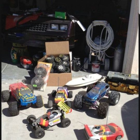 Rc cars and trucks brand new parts. Tools and lots of extras
