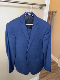 Salvatore Lorente 40R Italian Wool Blue Suit – Made in Italy