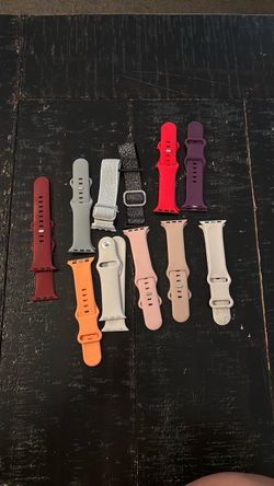 Assorted Apple Watch bands