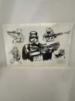 Star Wars Tin Poster 16in X 26in First Order