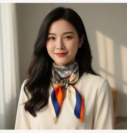 Luxury Hand-Rolled Twill Silk Scarf