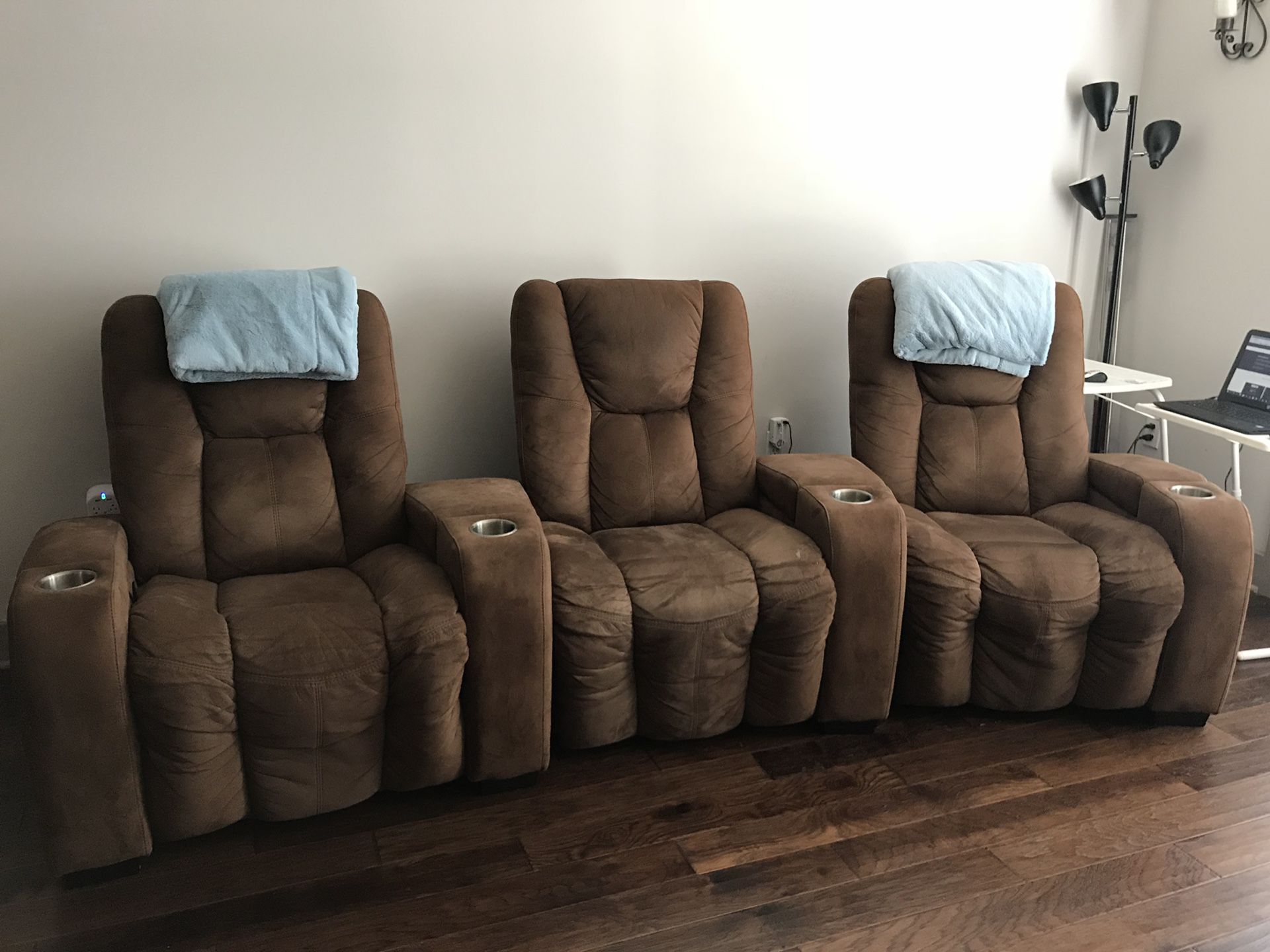 Theater seating recliner couch from Big Screen Store
