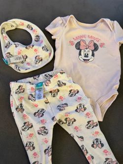 Disney Minnie Mouse Baby 3-Piece Set 6/9M