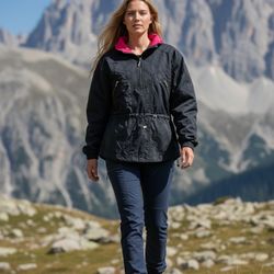 Vintage OSSI Skiwear Jacket Women’s Size MEDIUM 1/4 Zip  Pockets Insulated Snowboard 