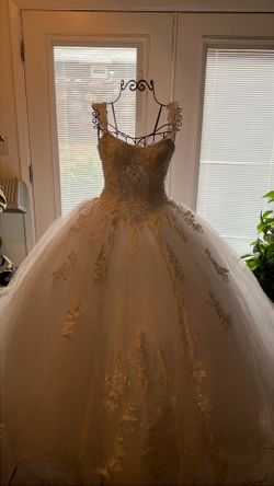 Quincenera dress white