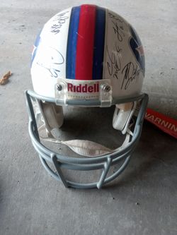 Riddell Autographed NFL Buffalo Bills Football Helmet